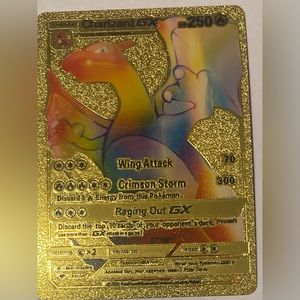 Gold foil charizard GX